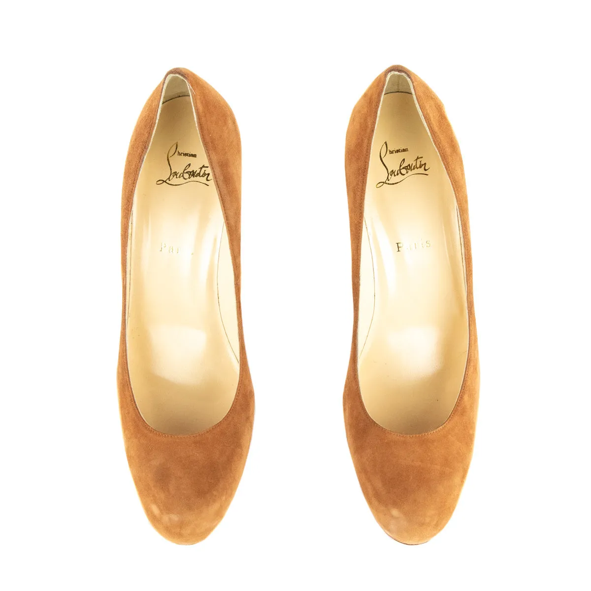 Christian Louboutin Tan Suede Simple 110 Pumps Size US 11.5 | EU 41.5