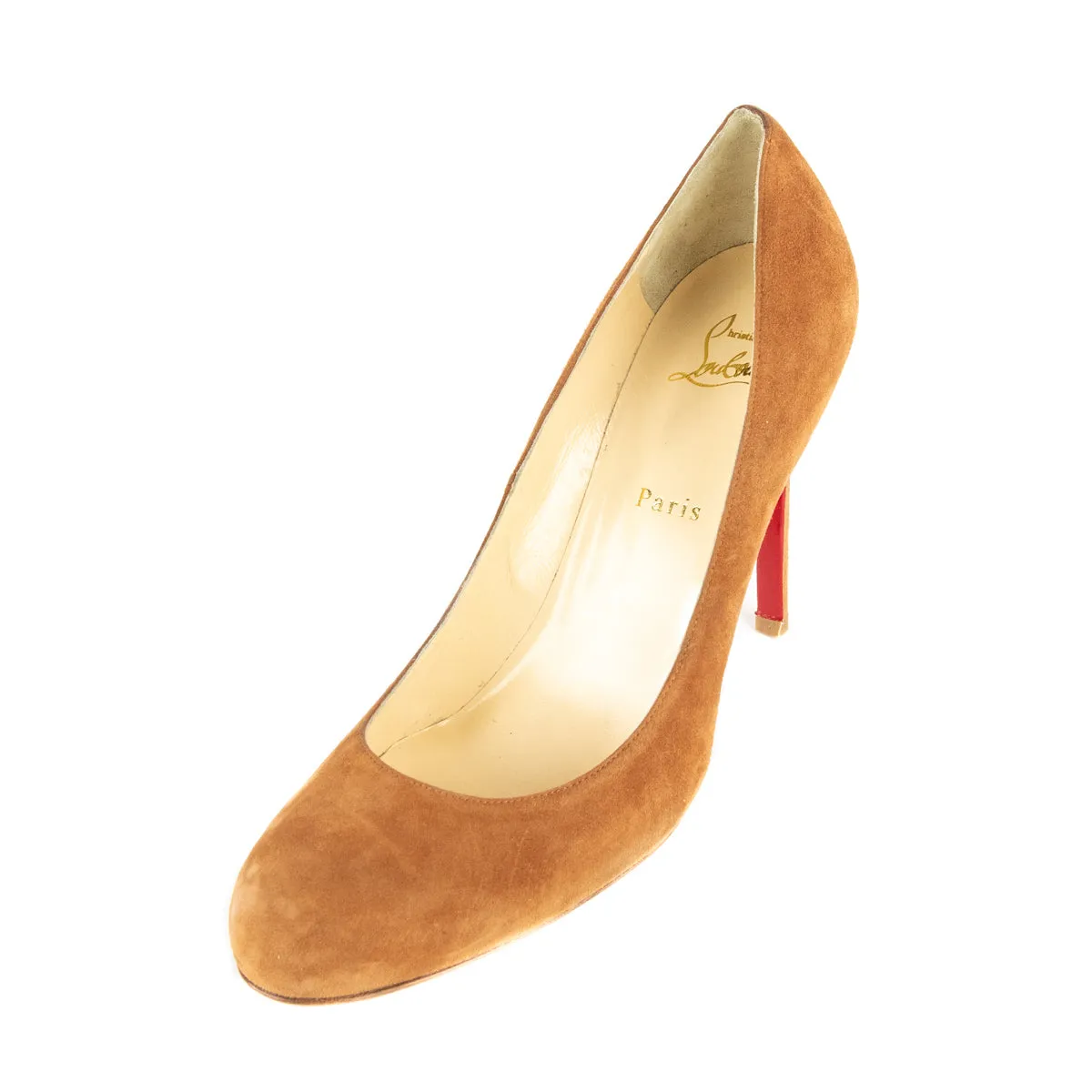 Christian Louboutin Tan Suede Simple 110 Pumps Size US 11.5 | EU 41.5