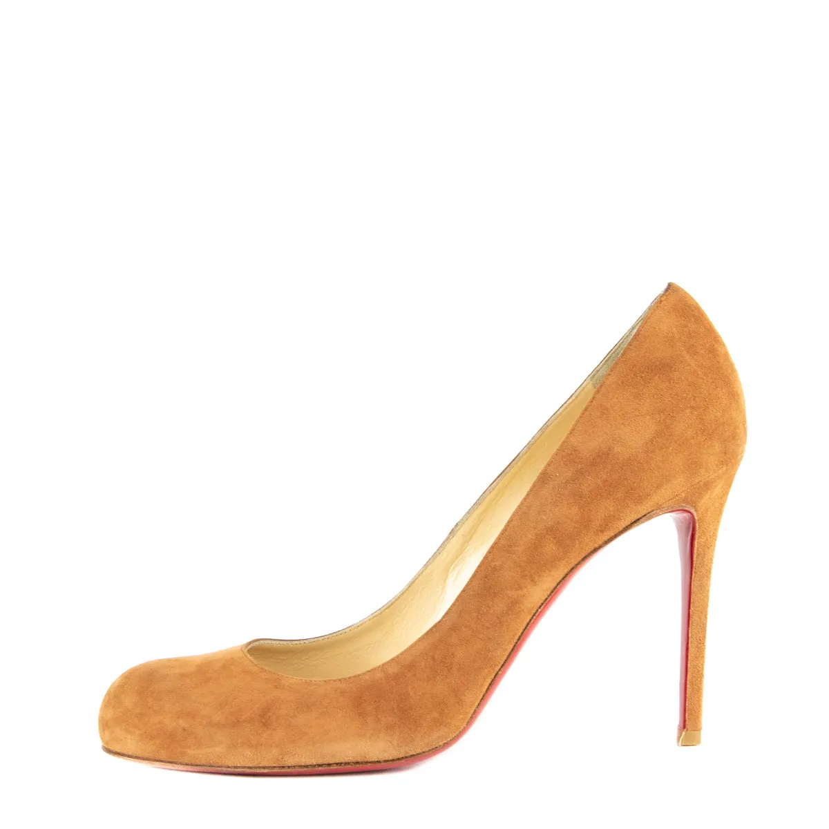 Christian Louboutin Tan Suede Simple 110 Pumps Size US 11.5 | EU 41.5
