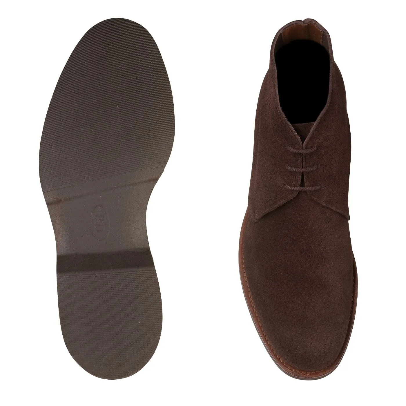 Chukka 4 Dark Brown Reverse Butt Suede Comfortable Arch