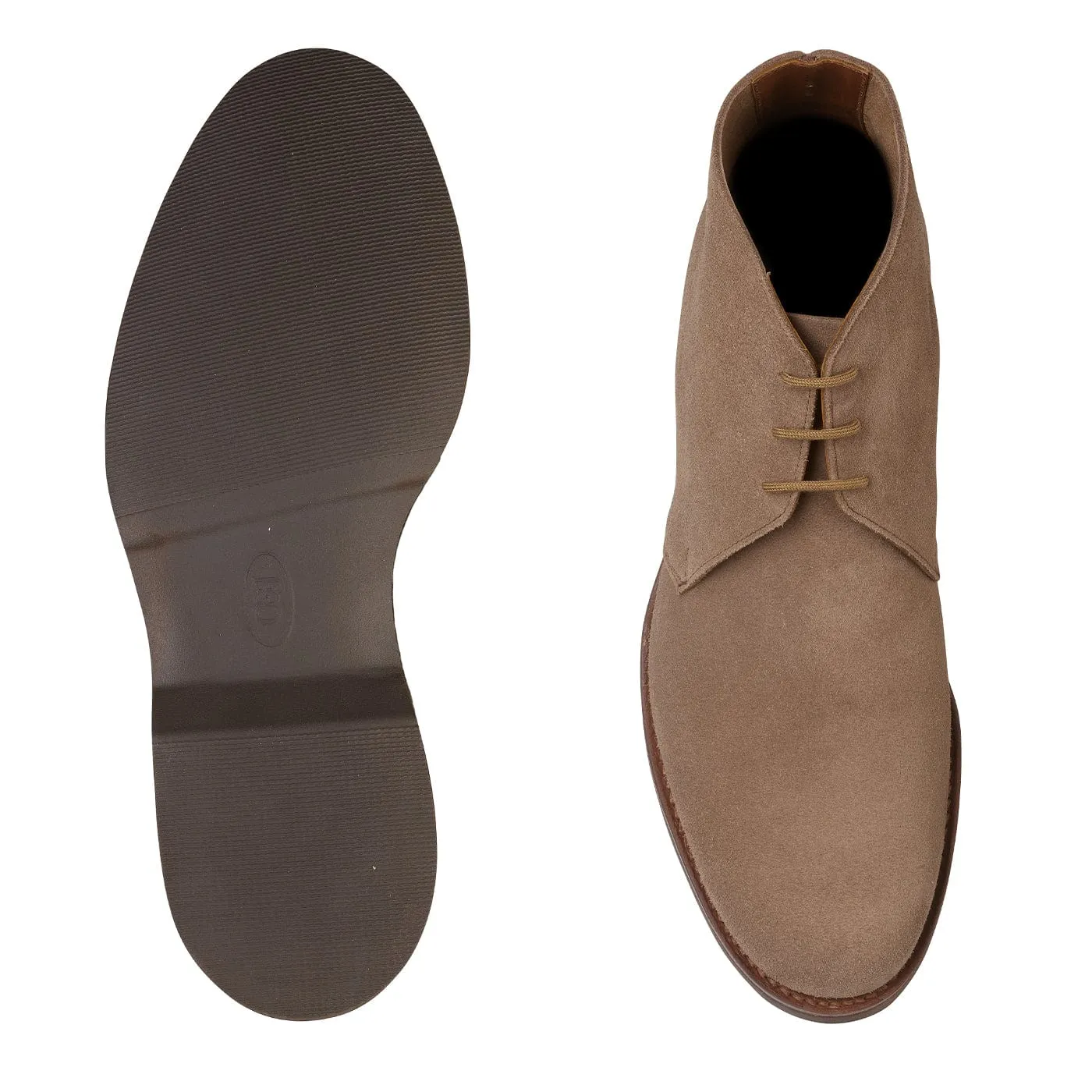 Suede Surface Durable Layer Chukka 4 Taupe Reverse Butt Suede