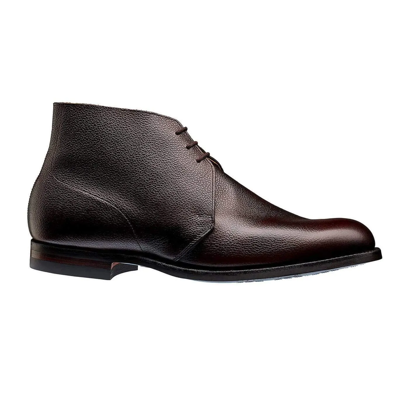 Minimal Mood Chukka Dark Brown Pebble Grain