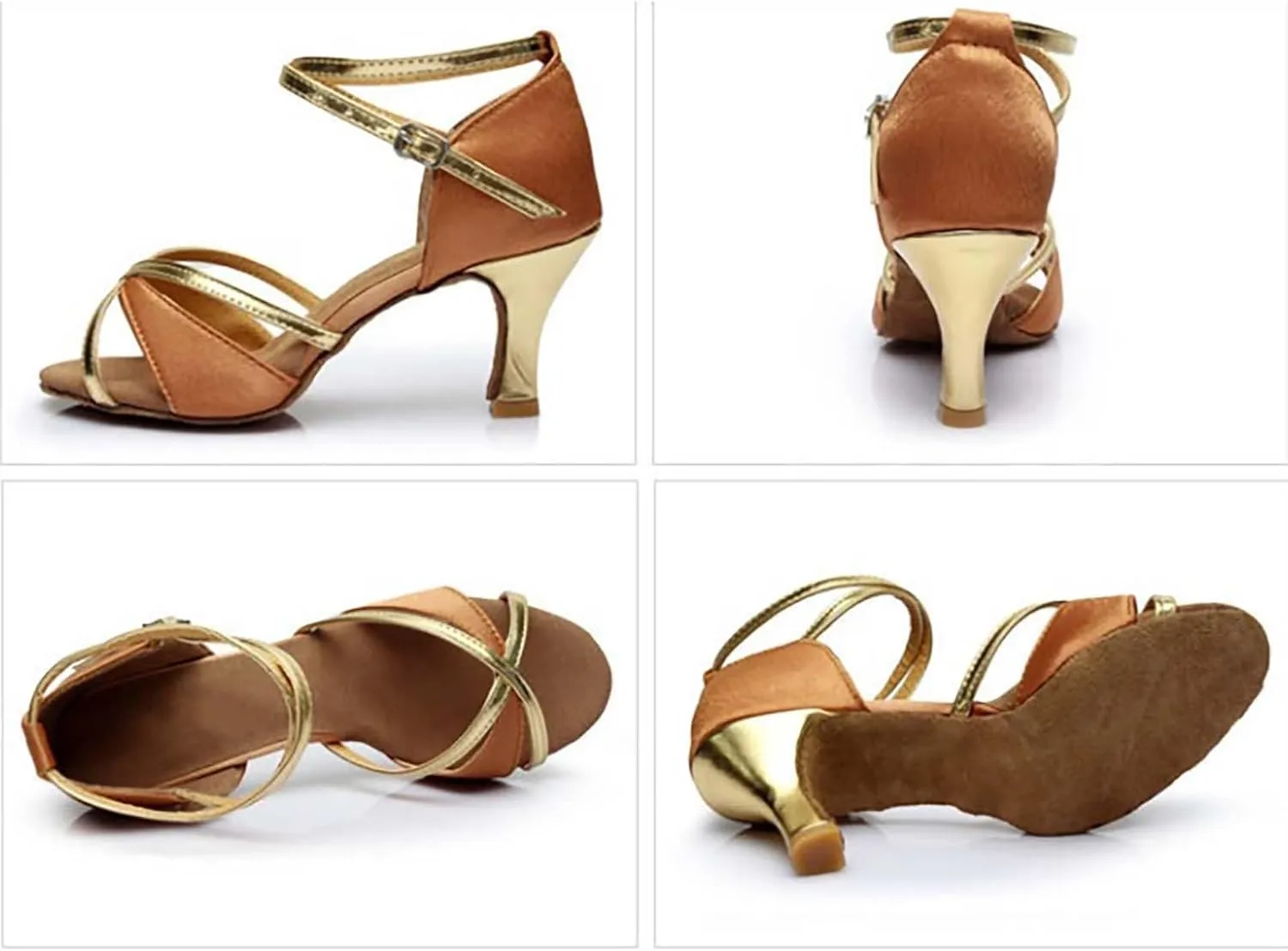Chunky Block Heel Sandals for Women Open Toe Ankle Strap Comfortable Wedding Party Dress Shoes