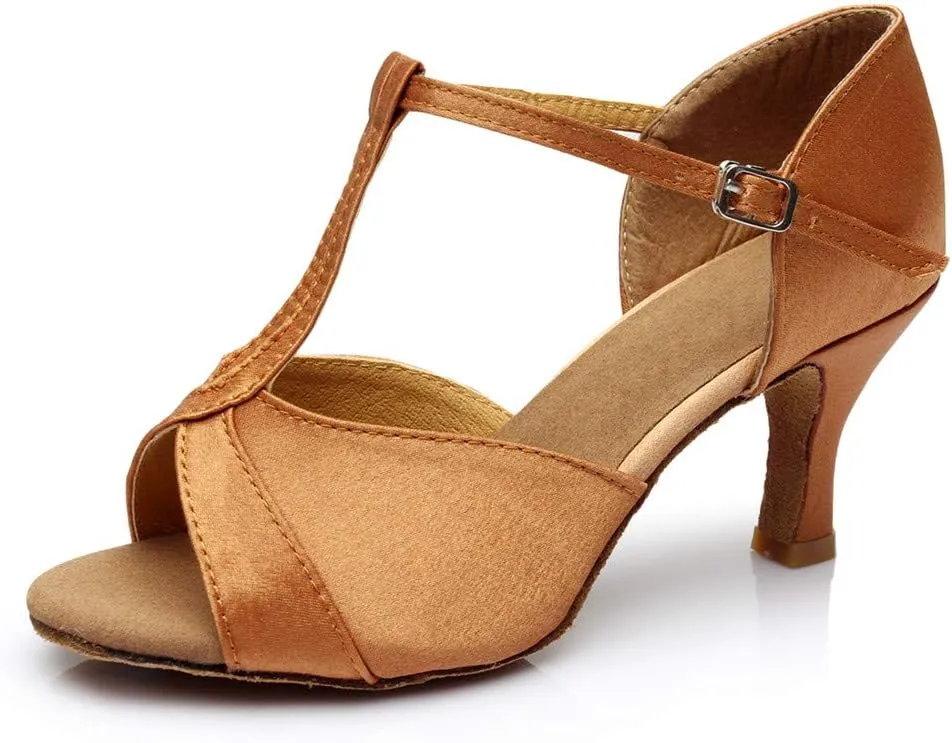 Chunky Block Heel Sandals for Women Open Toe Ankle Strap Comfortable Wedding Party Dress Shoes