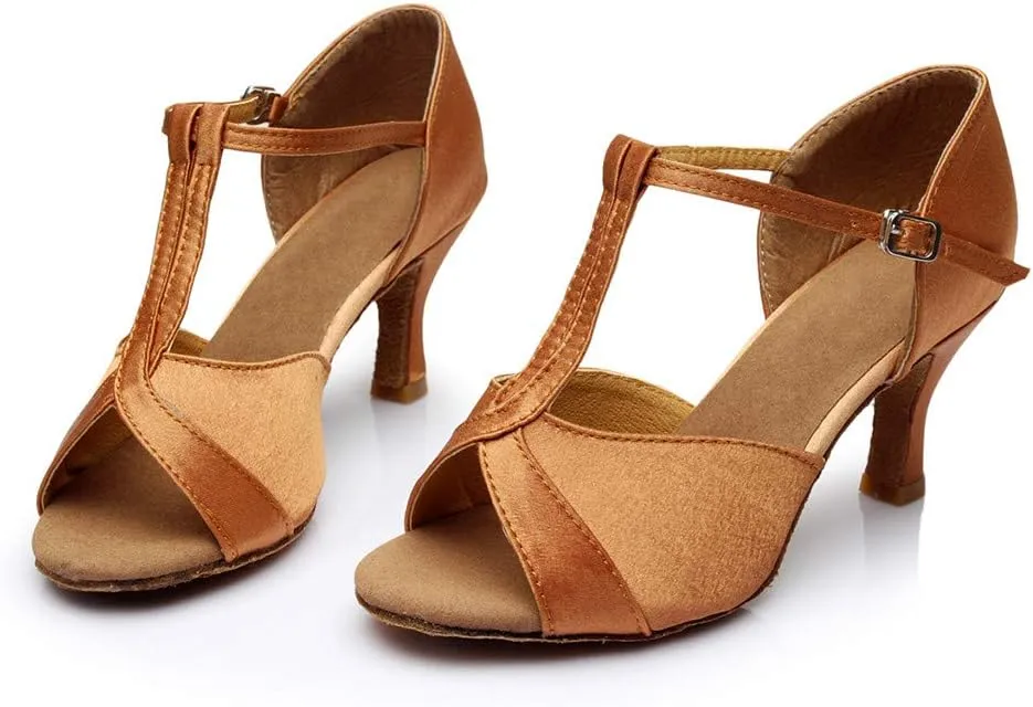 Chunky Block Heel Sandals for Women Open Toe Ankle Strap Comfortable Wedding Party Dress Shoes