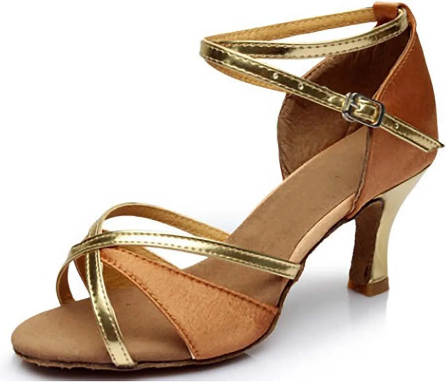 Chunky Block Heel Sandals for Women Open Toe Ankle Strap Comfortable Wedding Party Dress Shoes