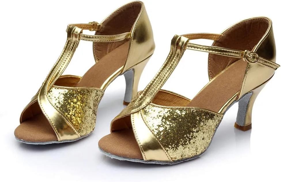 Chunky Heel Sandals for Women Open Toe Strappy Ankle Strap Square Toe Comfortable Shoes