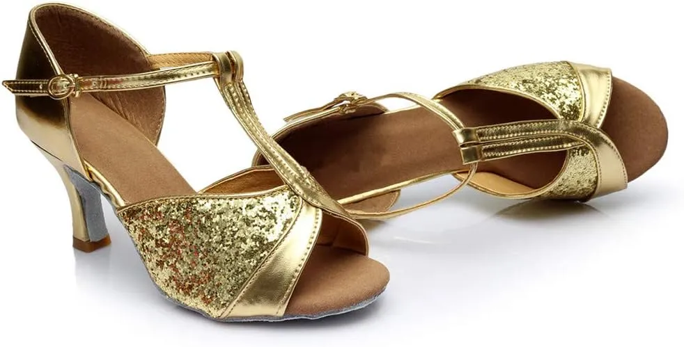 Chunky Heel Sandals for Women Open Toe Strappy Ankle Strap Square Toe Comfortable Shoes
