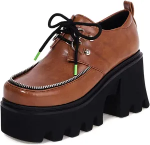 Ciuyurra Chunky Women Gothic Shoes