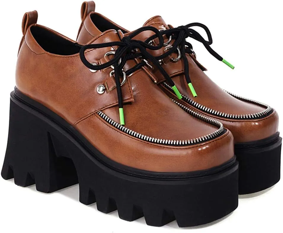 Ciuyurra Chunky Women Gothic Shoes