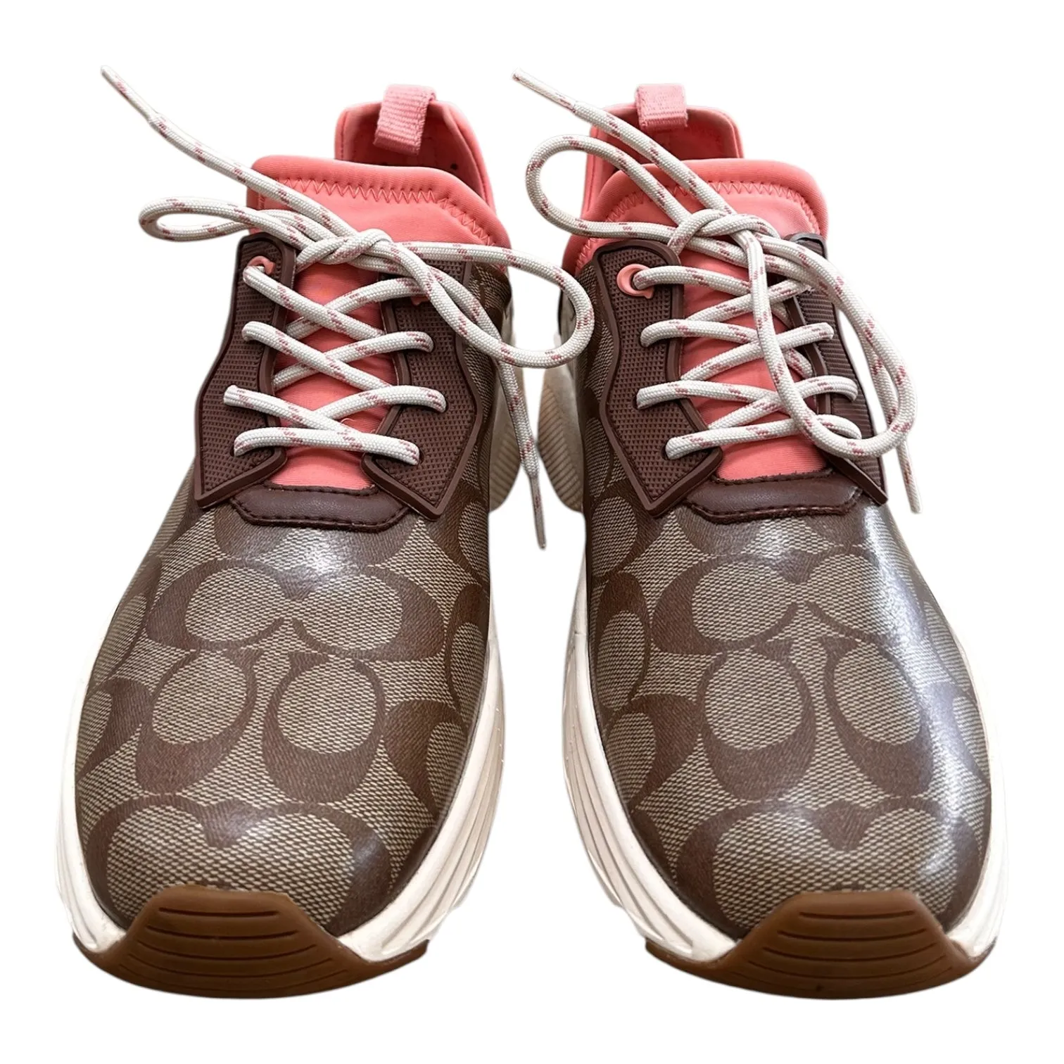 Shoes Designer By Coach In Brown & Pink, Size:10 Party Glow Event Mode