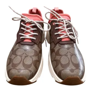 Shoes Designer By Coach In Brown & Pink, Size:10 Party Glow Event Mode