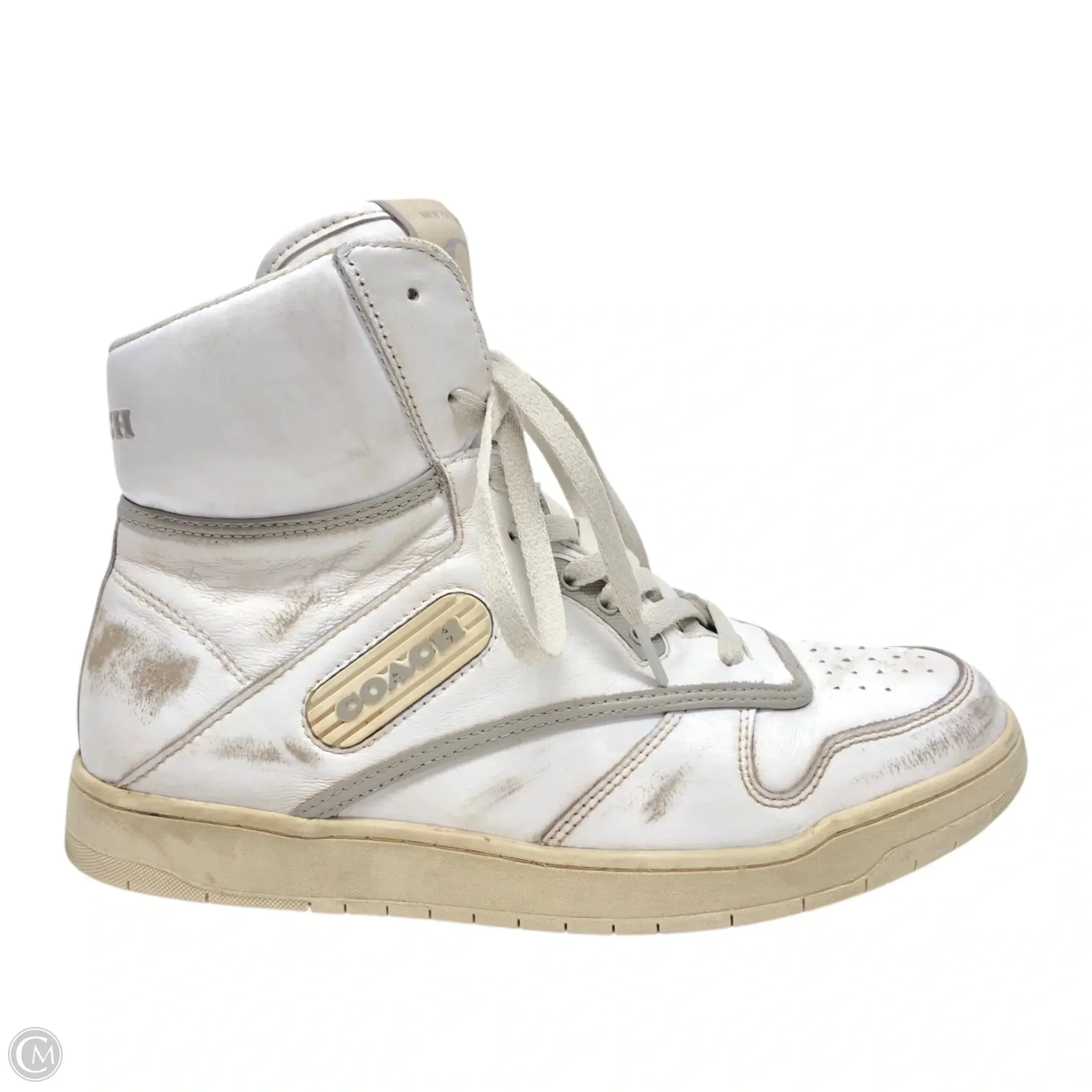 Shoes Designer By Coach In White, Size: 8.5 All Day Travel Light Frost Safe