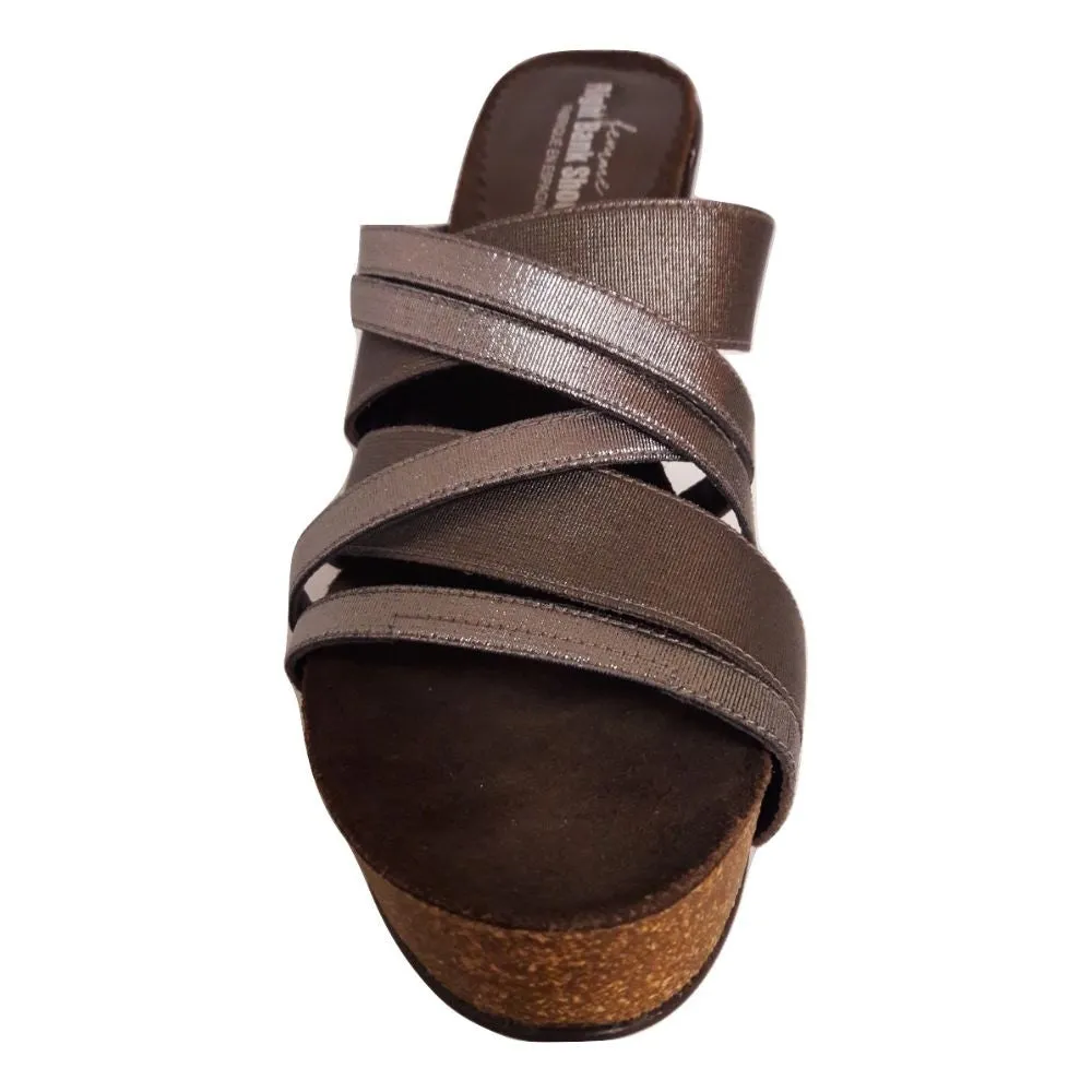 Clem Silver Bronze Right Bank Sandal