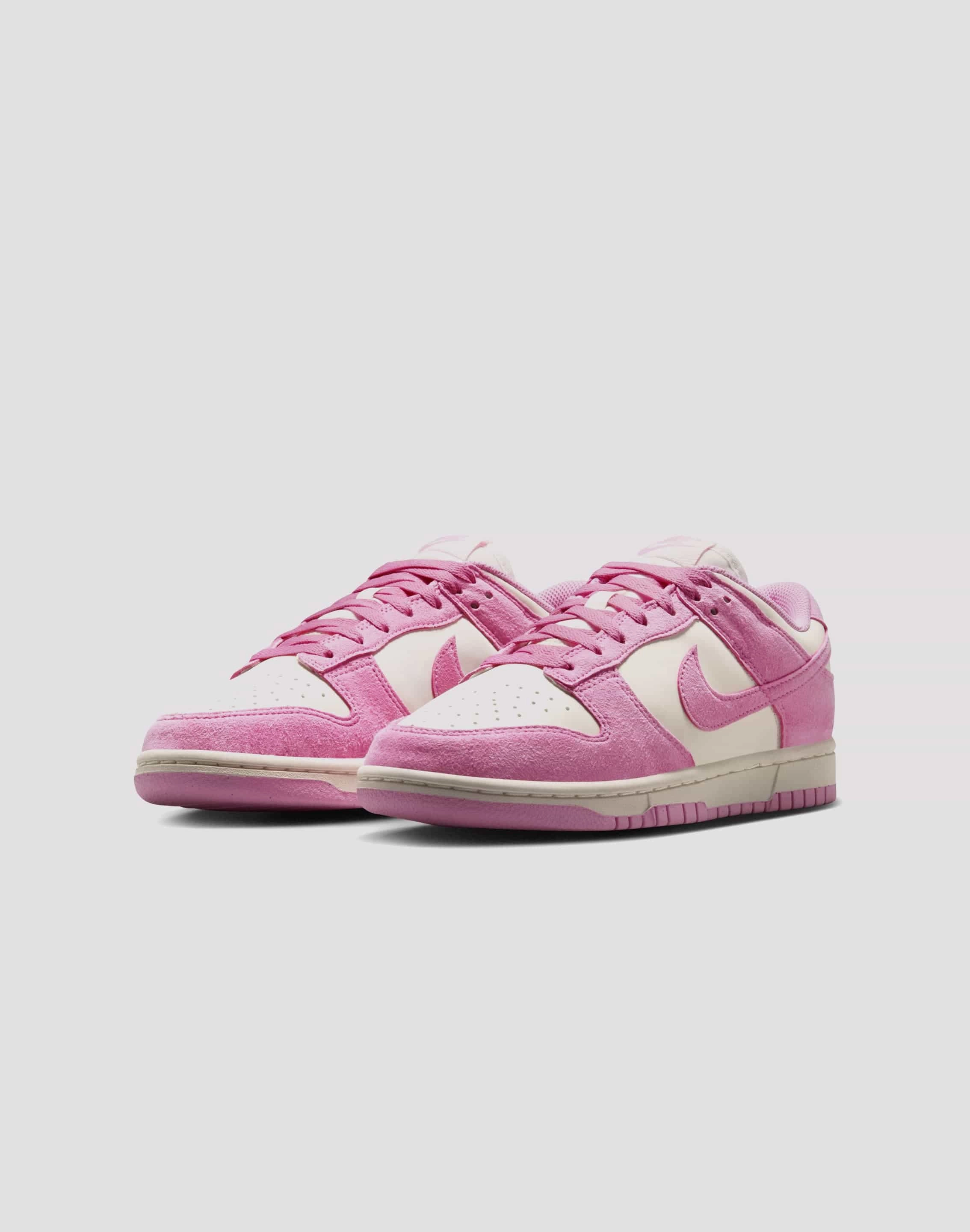 Nike Dunk Low "Sail/Pink Rise" Breathable Textile Lining Stretch Fabric Travel Light