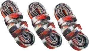 CLISPEED 3 Pairs Graffiti Printed Shoelaces Decorative Ties for Canvas and Sports Sneakers Easy to Insert High Visibility Design