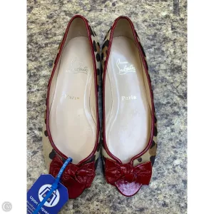Odor Control Insole Shoes Luxury Designer By Christian Louboutin In Animal Print, Size: 8.5