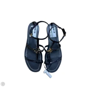Sandals Designer By Tory Burch In Black, Size: 7 Ergonomic Cold Weather Cushioned heel