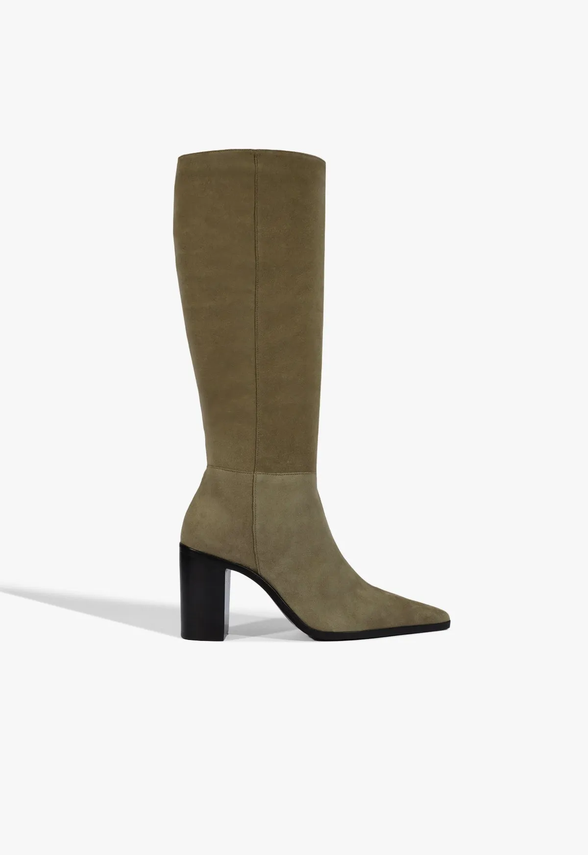 Mikki Up Block Suede Boot Beach Vibe