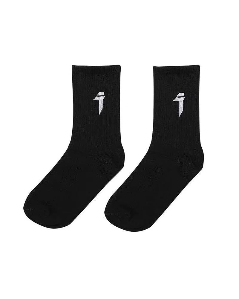 Cole Heart Chinese Characters Techwear Socks