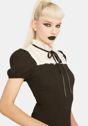 Collar Mini Dress
