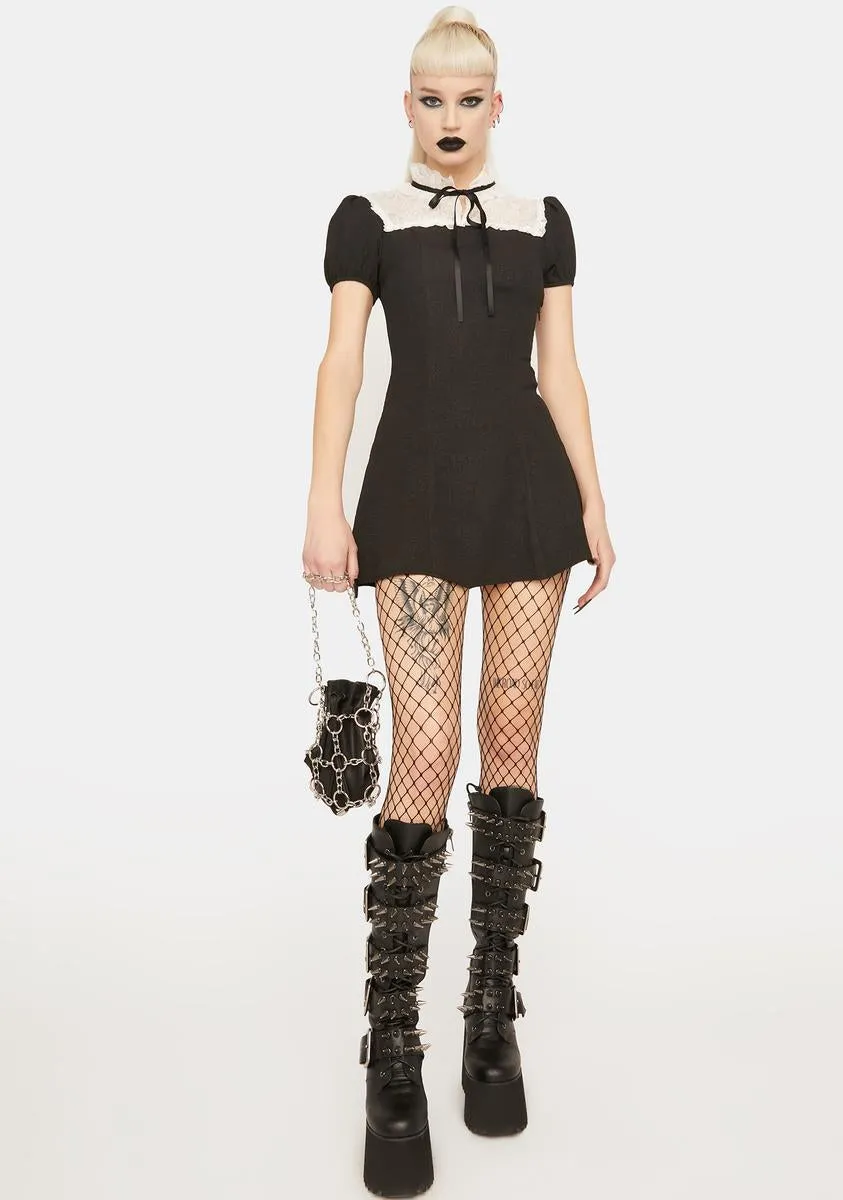 Collar Mini Dress
