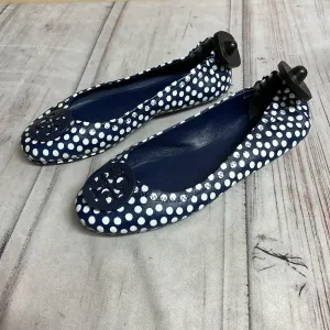 Non Slip Standing Workers Shoes Designer By Tory Burch In Polkadot Pattern, Size:8.5
