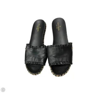 Sandals Designer By Kate Spade In Black, Size: 10 Stretch Fabric Travel Light