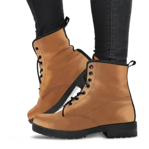 Combat Boots - The Original | Vegan Shoes, Brown Lace Up Boots Women, Vegan Leather Lace Up Boots Women, Handmade Lace Up Boots, Women’s Boots