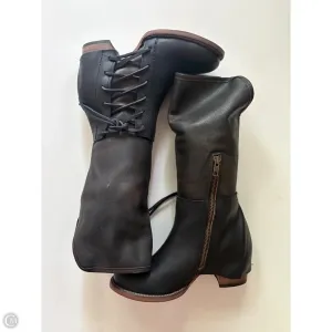 Breathable Trail Runner Boots Knee Flats By Freebird In Black, Size: 7