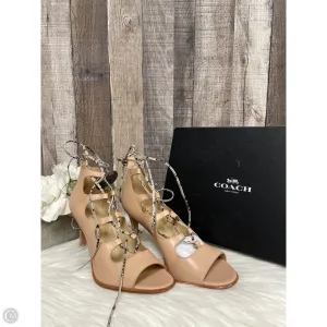 Power Base Ocean Walk Shoes Designer By Coach In Tan, Size: 9