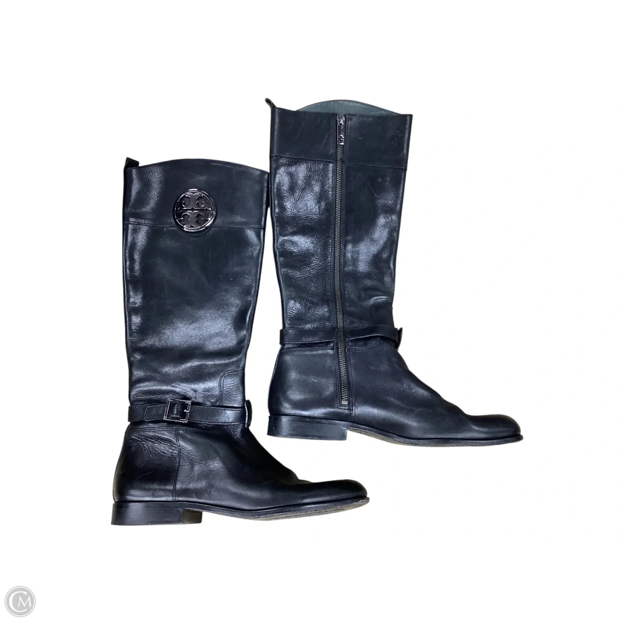 Boots Designer By Tory Burch In Black, Size: 10 Stable base