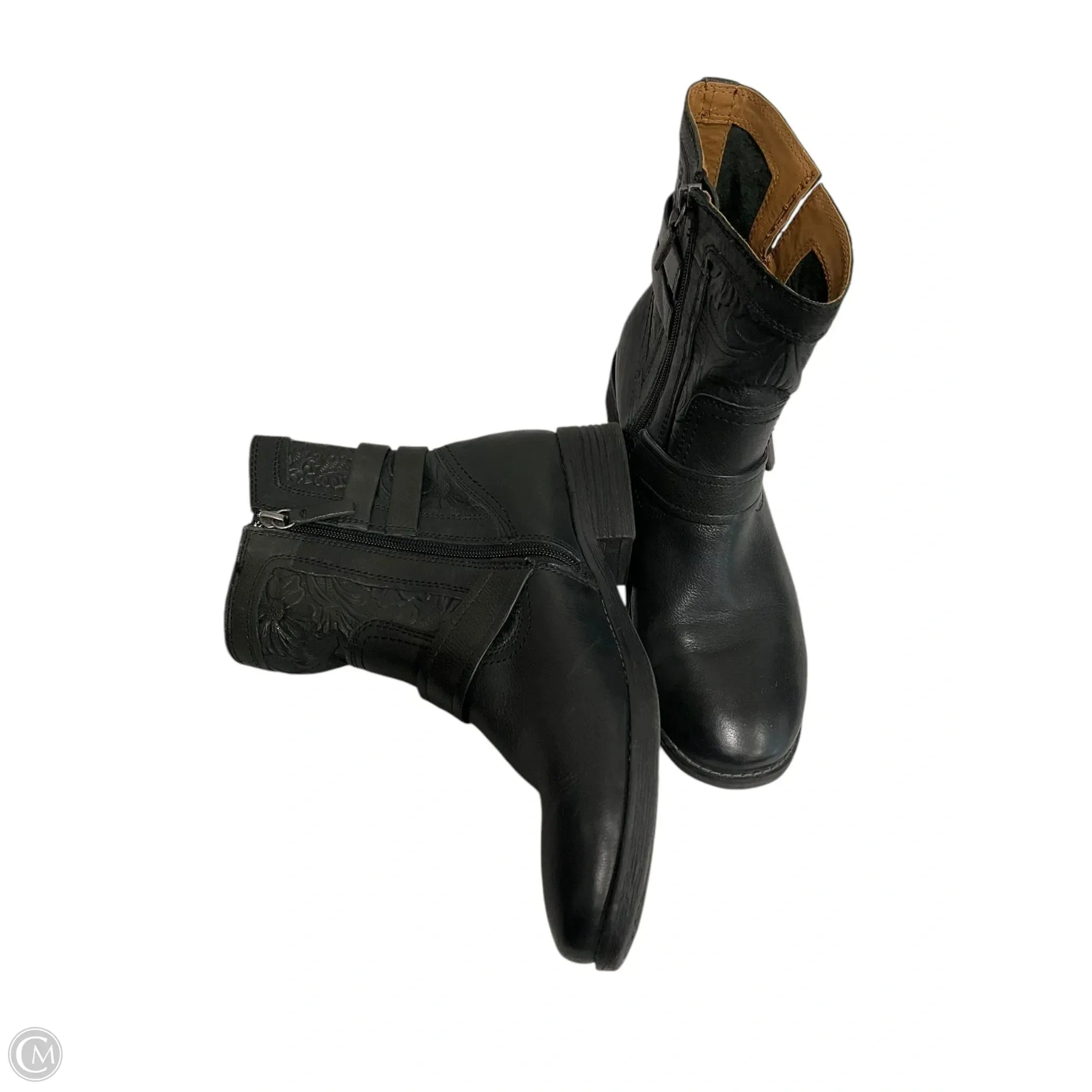 Boots Western By Comfortiva In Black, Size: 8.5 Tread Control