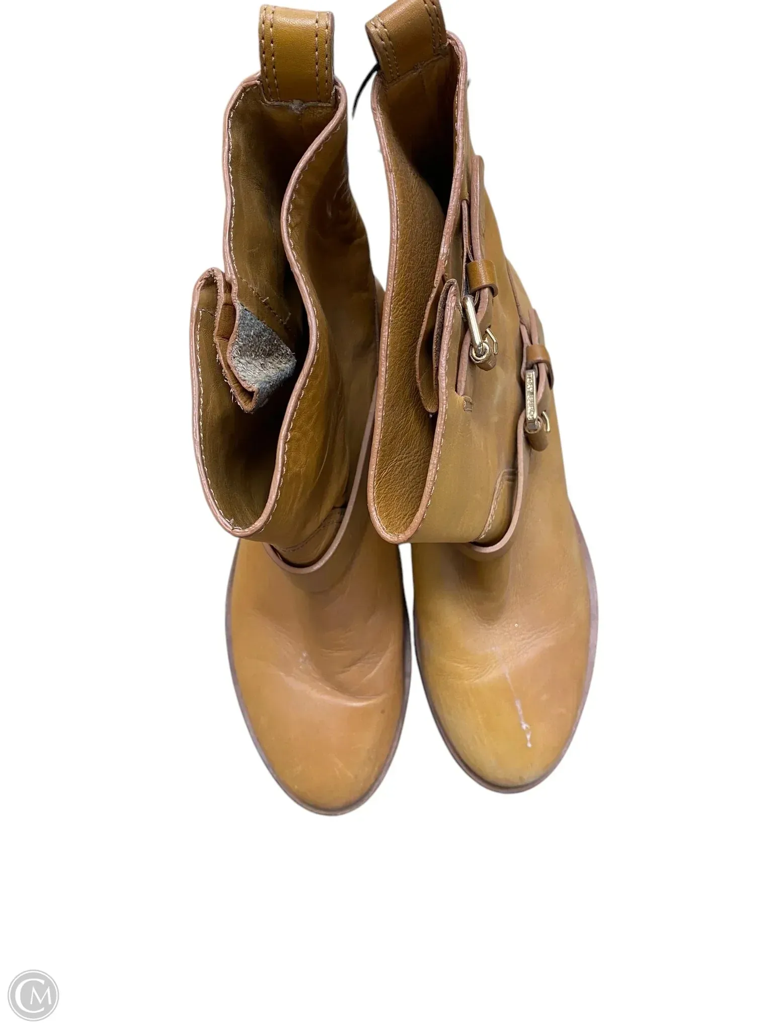 Boots Designer By Tory Burch In Tan, Size: 7.5 Comfort toe Joy Step