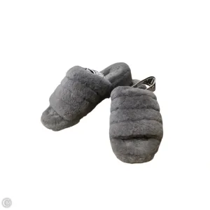 Athletic Breathable Lining Sandals Designer By Ugg In Grey, Size: 7