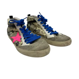 Cyber Mode Shoes Luxury Designer By Golden Goose In Snakeskin Print, Size:8.5