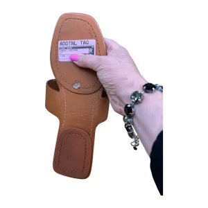 Sandals Designer By Tory Burch In Tan, Size:8 Wide Base Pack Safe