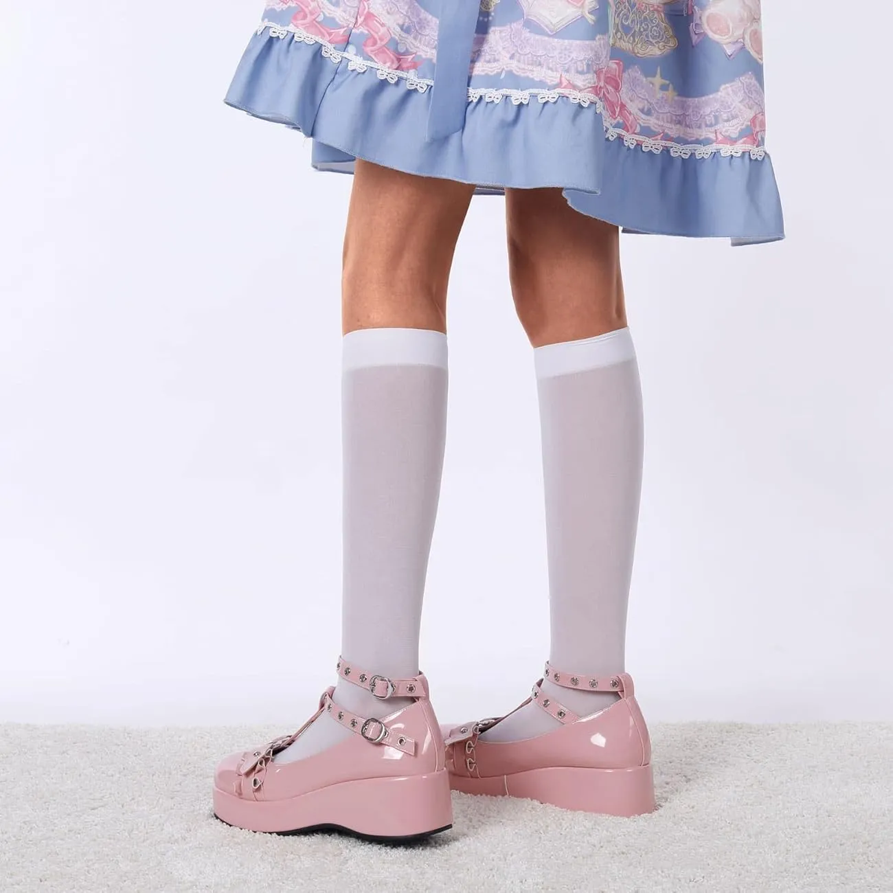 Coquette Heart Buckle Mary Janes