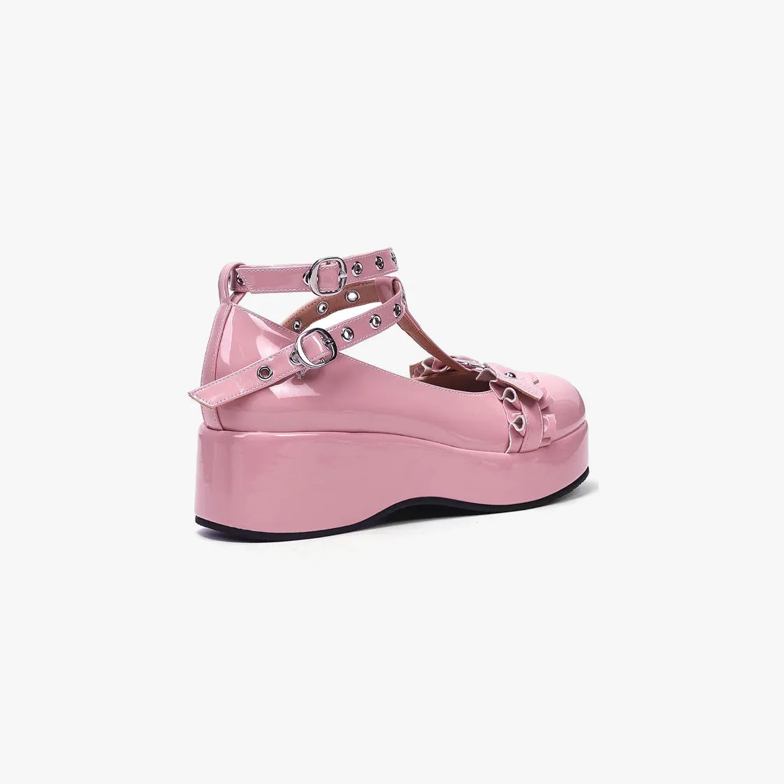 Coquette Heart Buckle Mary Janes