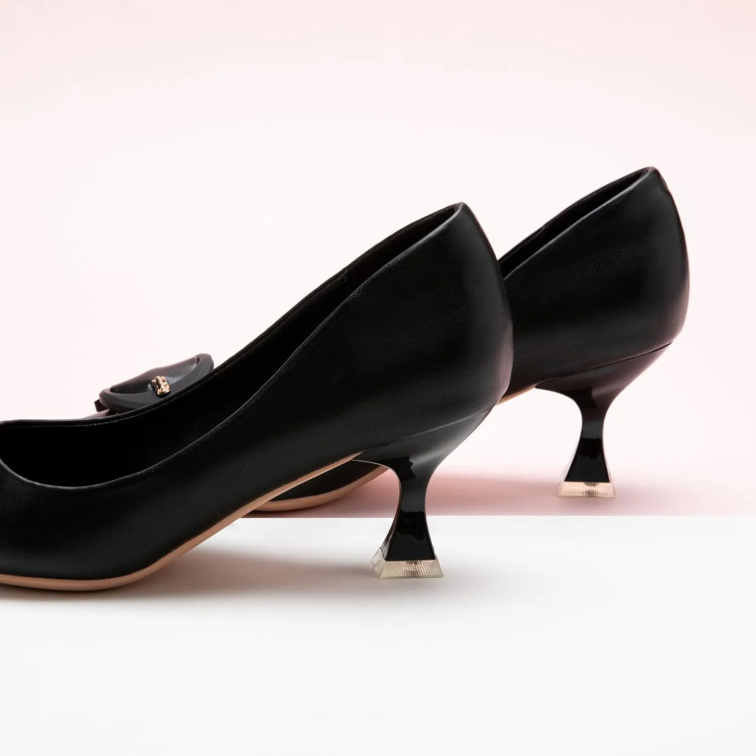 C.Paravano Women's Pumps | Low Heel Designer Shoes | Kitten Heels Womens Short Heels | Leather Pumps