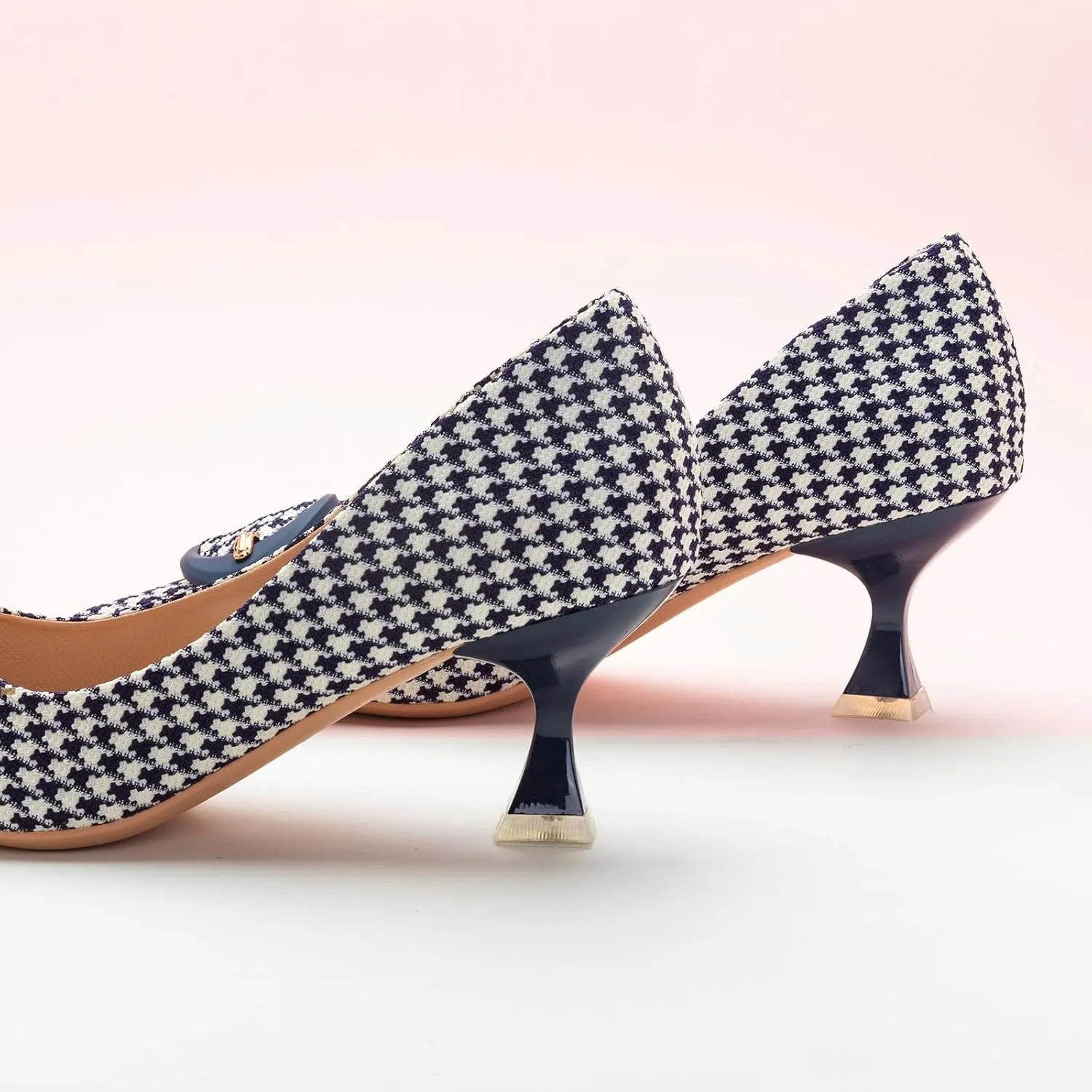 C.Paravano Women's Pumps | Low Heel Designer Shoes | Kitten Heels Womens Short Heels | Leather Pumps