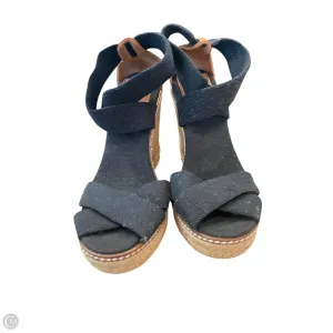 Cushioned heel Sandals Designer By Tory Burch In Black, Size: 7.5