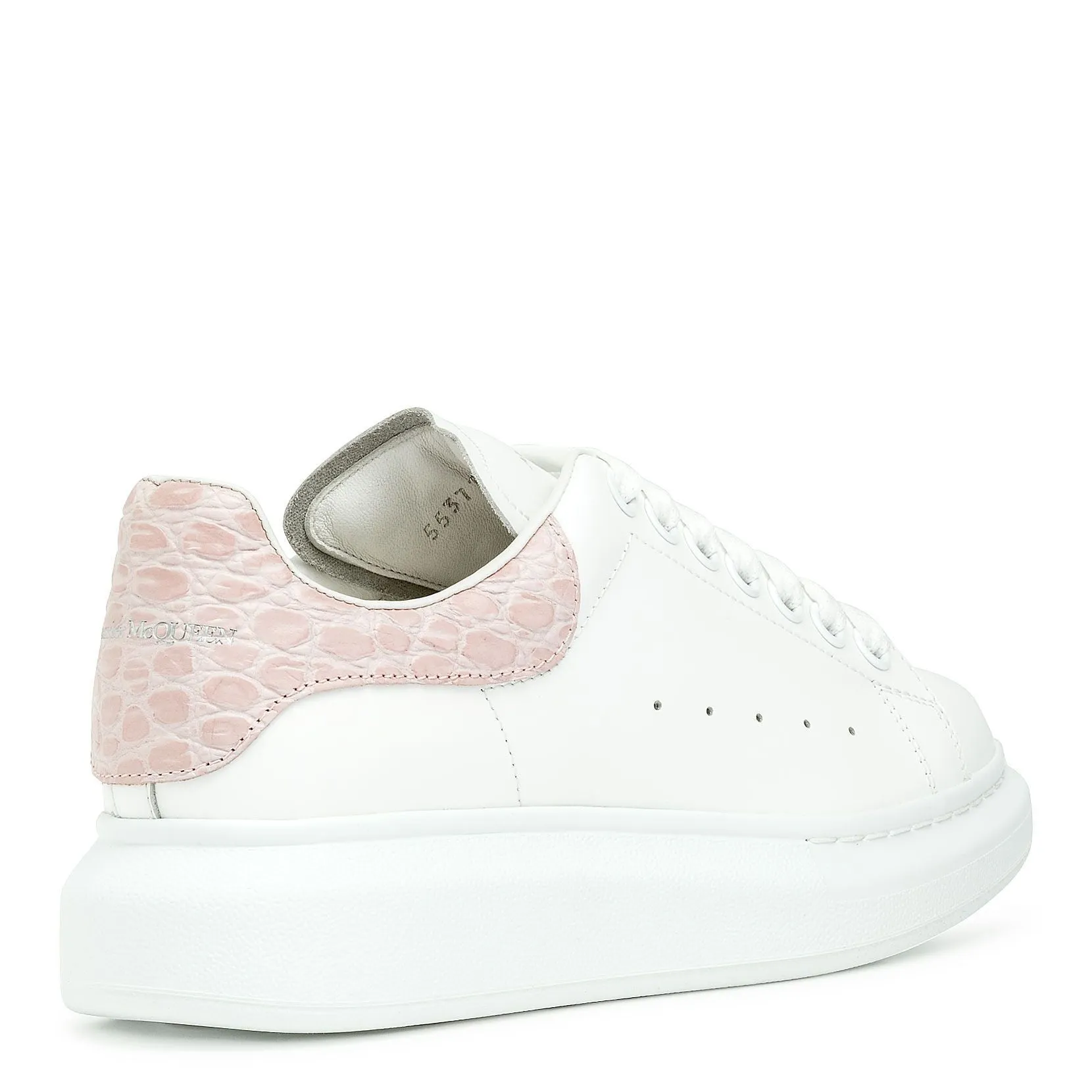 Croco print classic leather sneakers