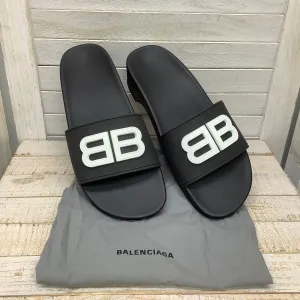 Black Sandals Designer Balenciaga, Size 7.5 Ergonomic Shape Anti Odor Outdoor Explorers