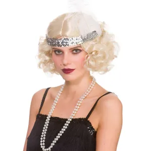 Curly Flapper Wig 1920s Hair Halloween Fancy Dress Party