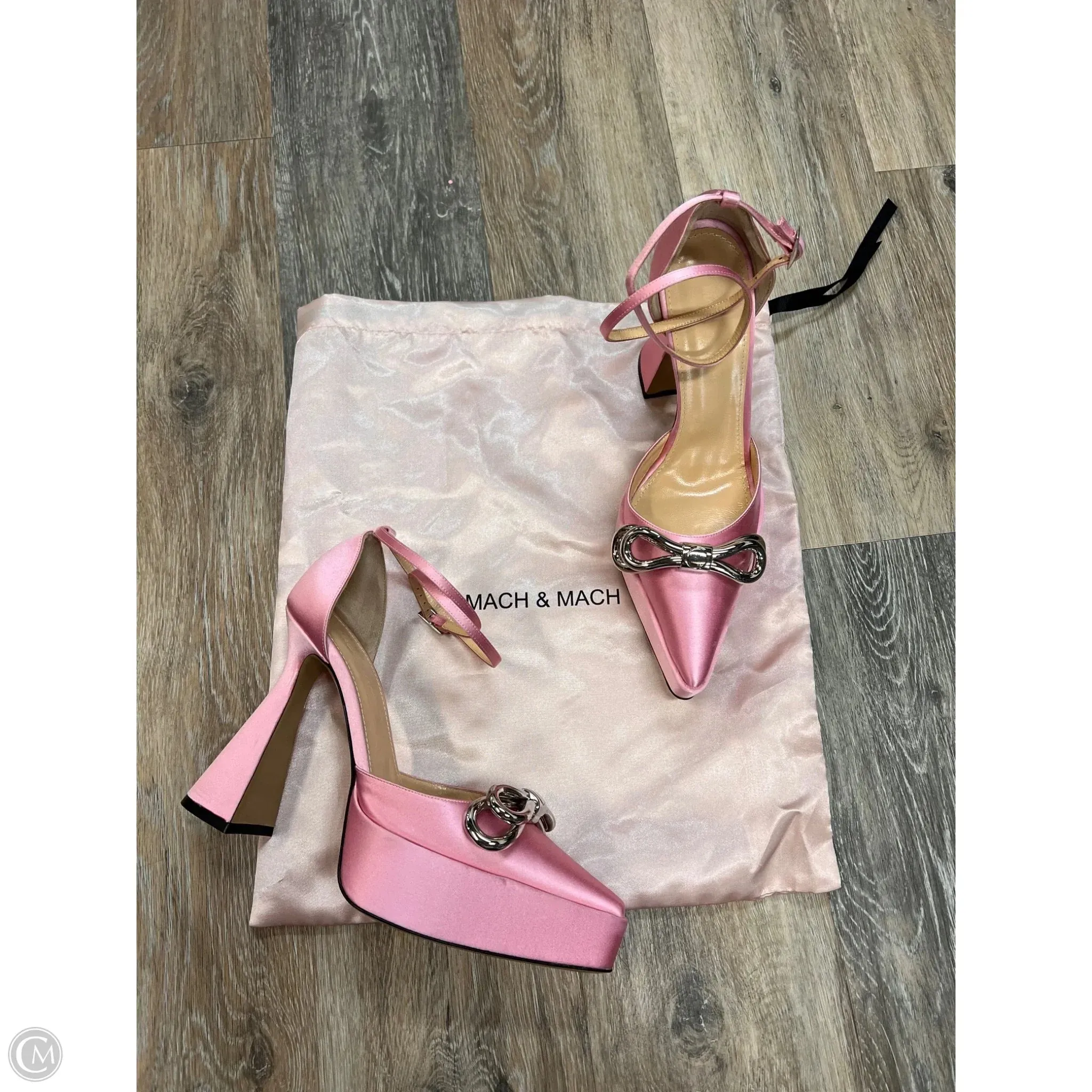 Roomy Toe Box Odor Control Technology Shoes Designer Heels Platform By Mach & Mach In Pink, Size: 8.5/38.5