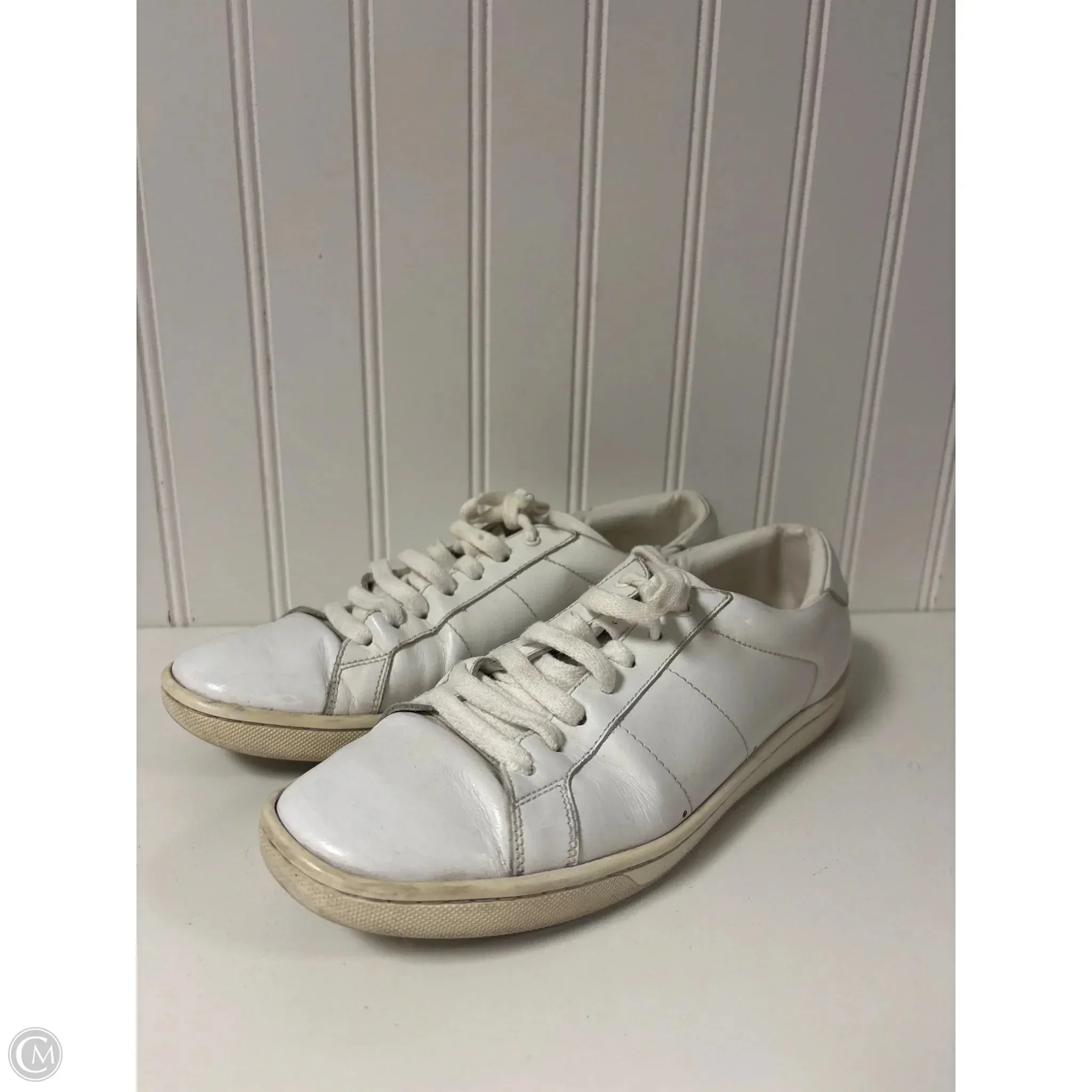 Sport Active Shoes Luxury Designer By Yves Saint Laurent In White, Size: 7