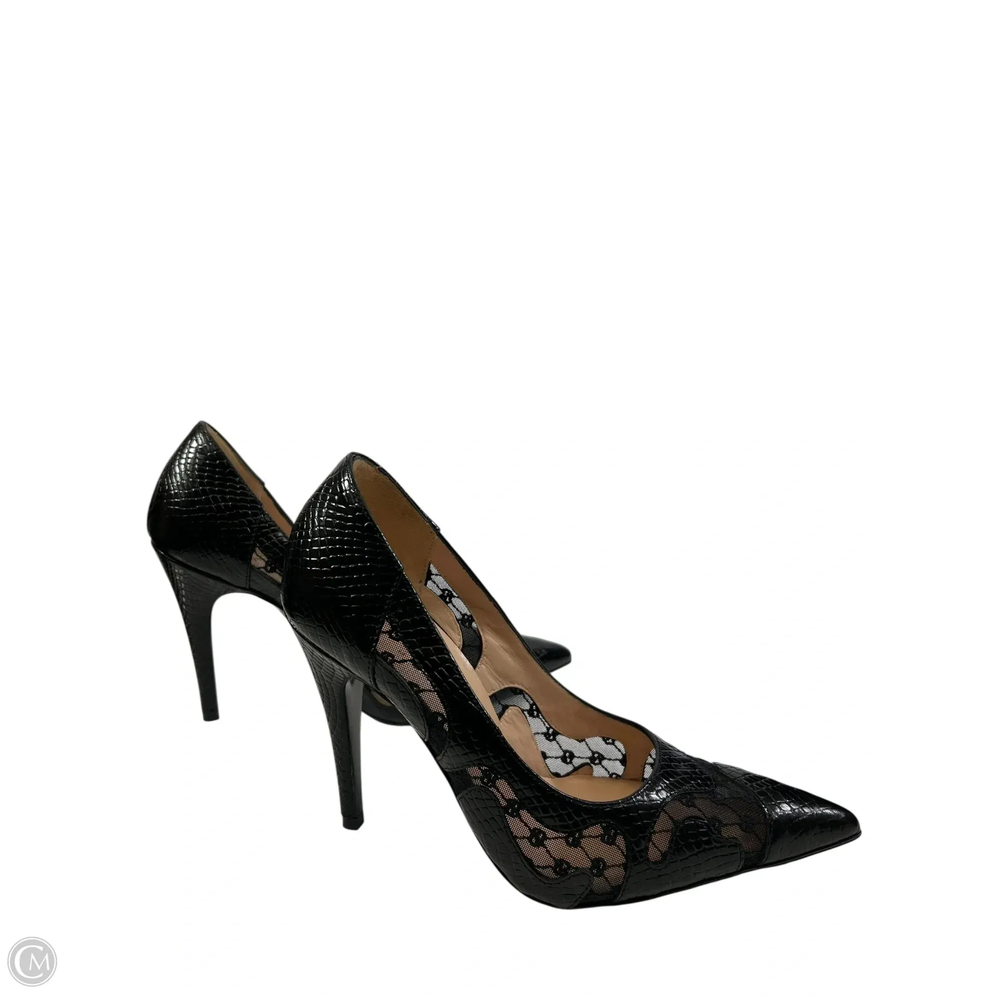 Shoes Luxury Designer By Gucci In Black, Size: 5.5 Friction Free Inner Seams