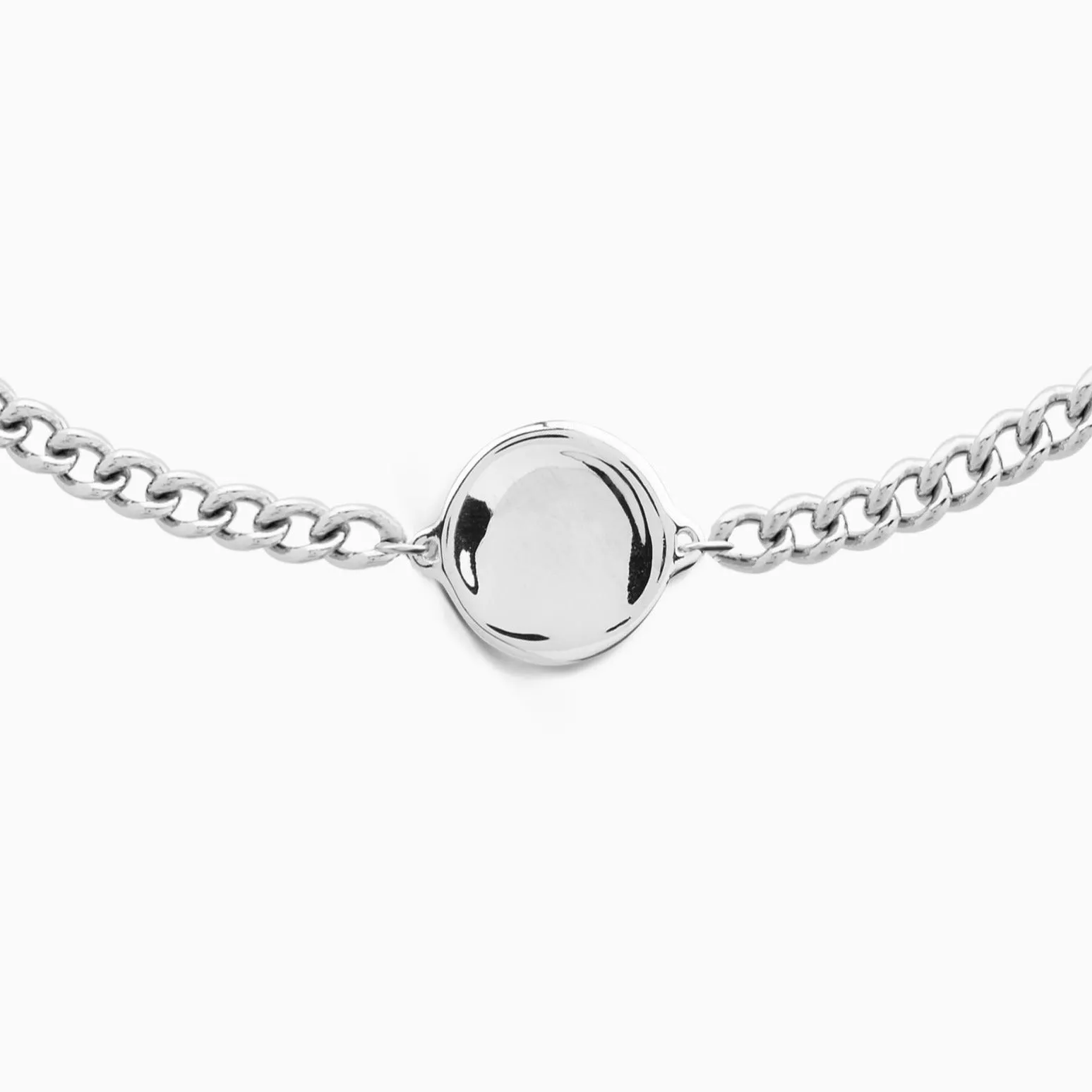 Custom Engraved Charm Bracelet | Silver