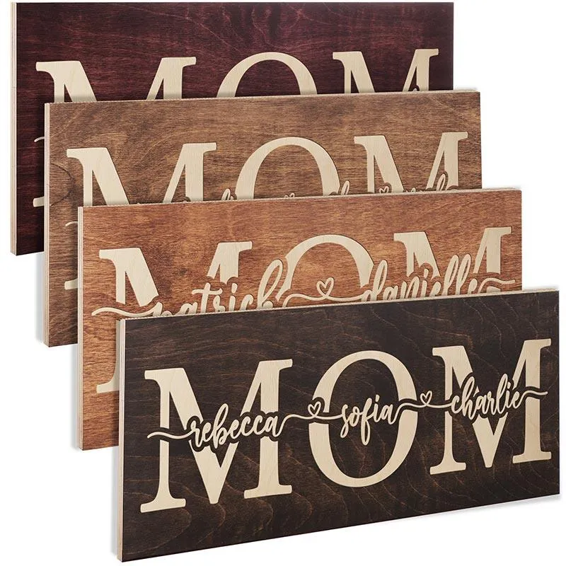 Custom Engraved Mom Sign